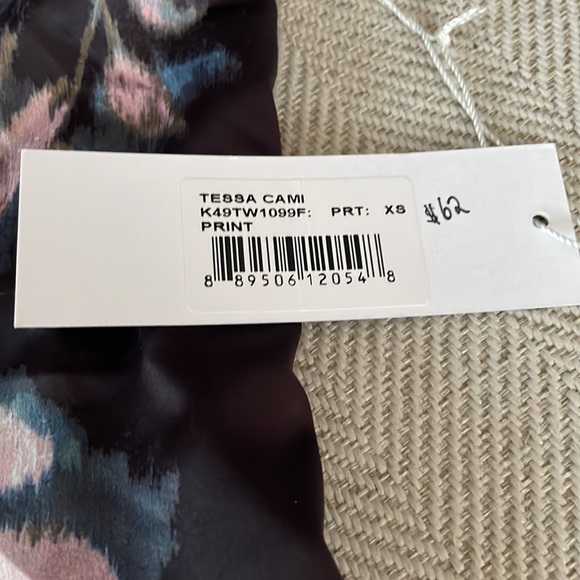 Bishop +Young black Floral Racer Back Tank top size XS - Picture 3 of 5